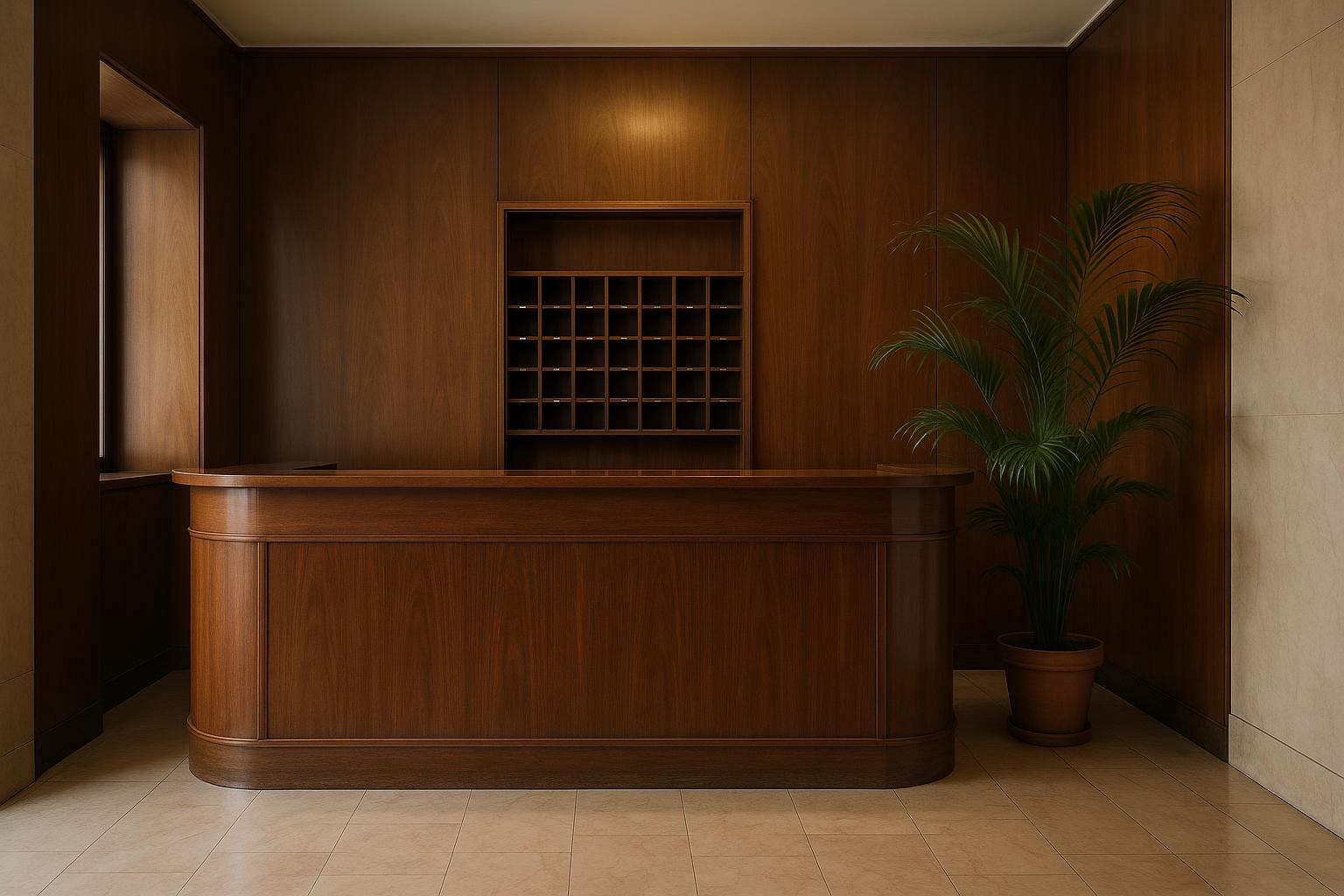 Portineria con box postale appena pulita