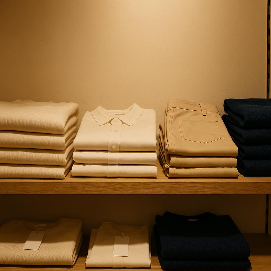 Operatore pulisce un banco cassa fuori orario